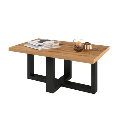 Konferenční stolek DENALI - dub wotan / černý