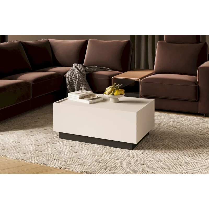 Rozkládací konferenční stolek DENALI - kašmír / černý