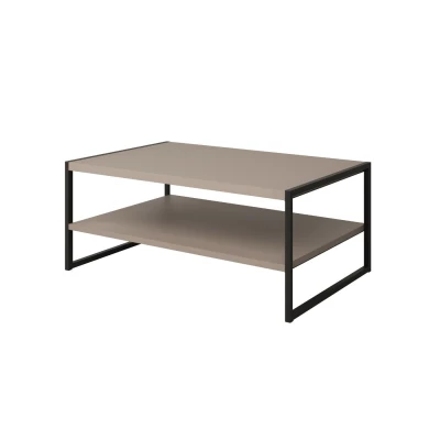 Široký konferenční stolek DENALI - béžový / černý