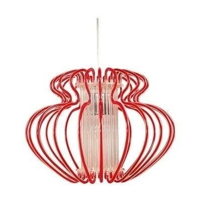Designové závěsné osvětlení IMPERIA - 1xE27, 60W, 45cm, červené