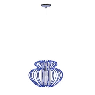 Designové závěsné osvětlení IMPERIA - 1xE27, 60W, 45cm, modré