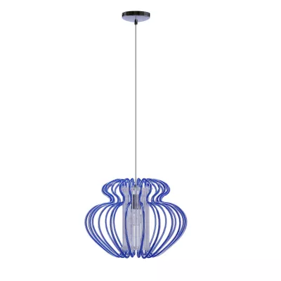 Designové závěsné osvětlení IMPERIA - 1xE27, 60W, 45cm, modré