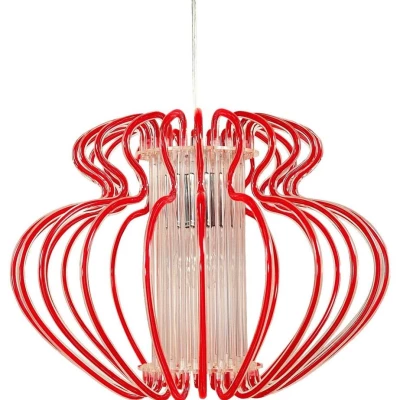 Designové závěsné osvětlení IMPERIA - 1xE27, 60W, 52cm, červené