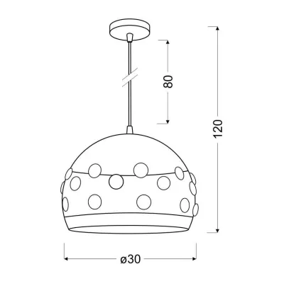 Závěsný designový lustr na lanku JOLINA - 1xE27, 40W, černý