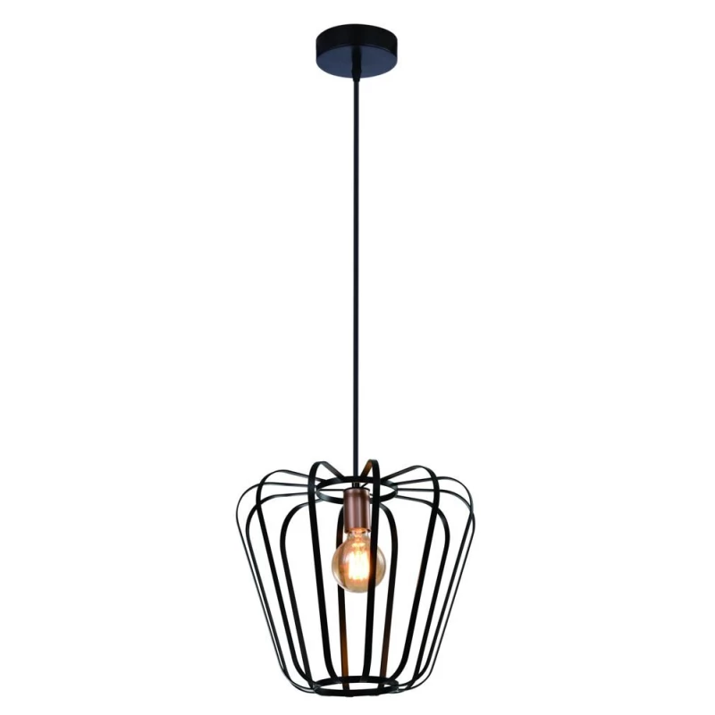 Industriální závěsné světlo JONAS - 1xE27, 40W, černé