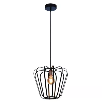 Industriální závěsné světlo JONAS - 1xE27, 40W, černé