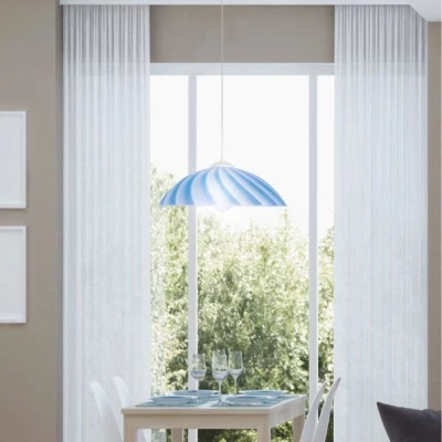 Moderní závěsné osvětlení KAMILA - 1xE27, 60W, bílé / modré