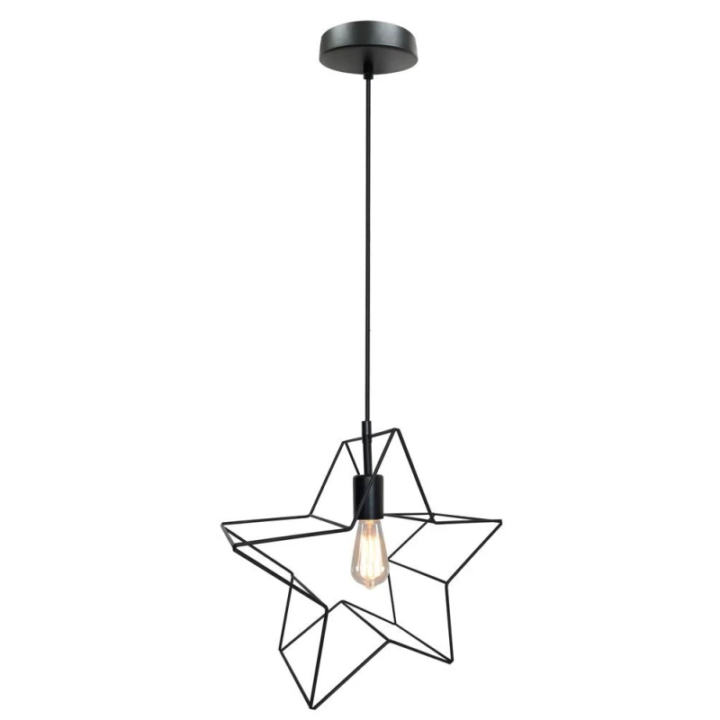 Závěsné osvětlení KARLEO - 1xE27, 60W, černé