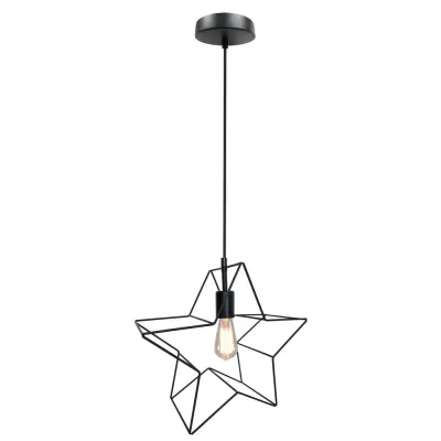 Závěsné osvětlení KARLEO - 1xE27, 60W, černé