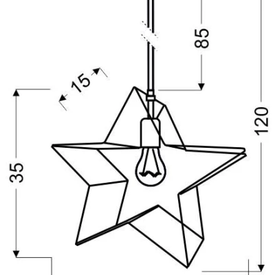 Závěsné osvětlení KARLEO - 1xE27, 60W, černé