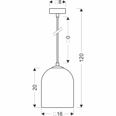 Moderní závěsné svítidlo KLEA - 1xG9, 15W, černé / kouřové sklo