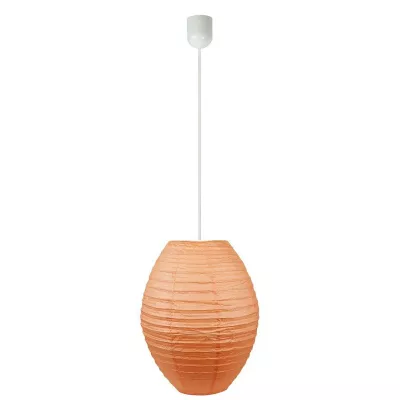 Závěsné papírové osvětlení KOKON - 1xE27, 60W, oranžové
