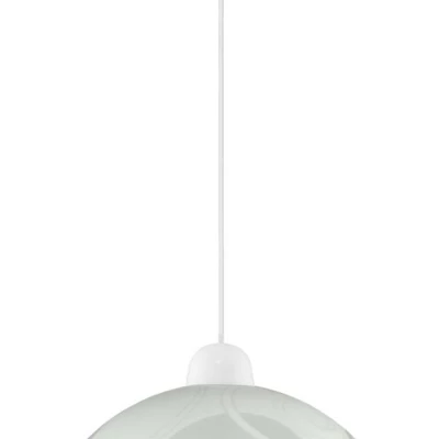 Moderní závěsný lustr na lanku LAKONIA - 1xE27, 60W, bílý