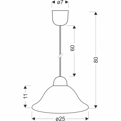 Závěsné moderní osvětlení LENIS - 1xE27, 60W, černé / bílé