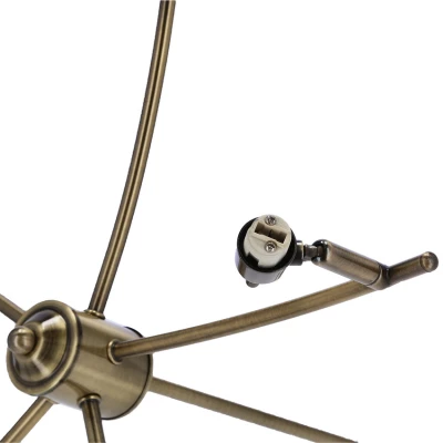 Závěsné bodové svítidlo LENTINI - 5xG9, 40W, patina / jantarové