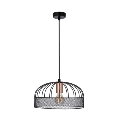 Loftové závěsné světlo LEVI - 1xE27, 40W, černé