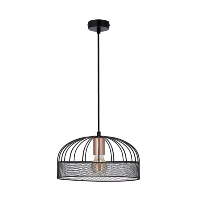 Loftové závěsné světlo LEVI - 1xE27, 40W, černé