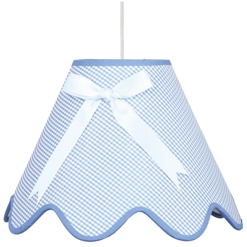 Dětské závěsné osvětlení LOLA - 1xE27, 60W, bílé / modré