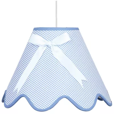 Dětské závěsné osvětlení LOLA - 1xE27, 60W, bílé / modré