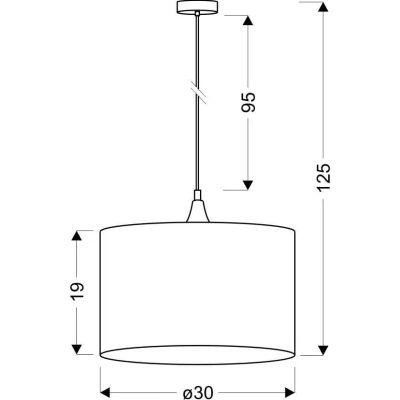 Závěsné moderní osvětlení LONG - 1xE27, 60W, černé / měděné