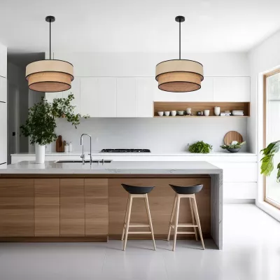 Kulaté závěsné svítidlo LORENZO - 1xE27, 60W, černé / krémové