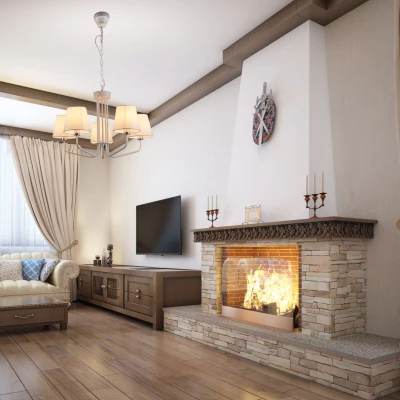 Závěsný pětiiramenný lustr na řetězu LUMINOR - 5xE14, 60W, bílý