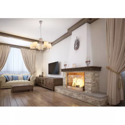 Závěsný pětiiramenný lustr na řetězu LUMINOR - 5xE14, 60W, bílý