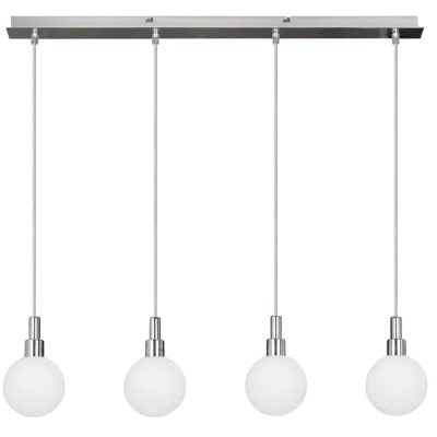 Závěsné světlo nad jídelní stůl MALDUS - 4xG9, 40W, chromované / bílé