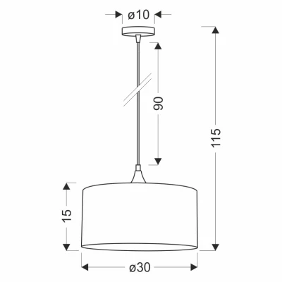 Moderní kulaté závěsné svítidlo MALOTO - 1xE27, 60W, černé / zelené / zlaté