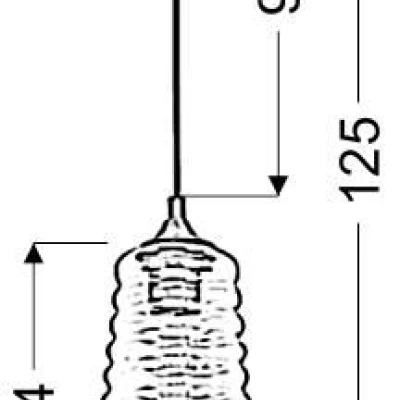 Závěsné retro osvětlení MANILA - 1xE27, 60W, čiré