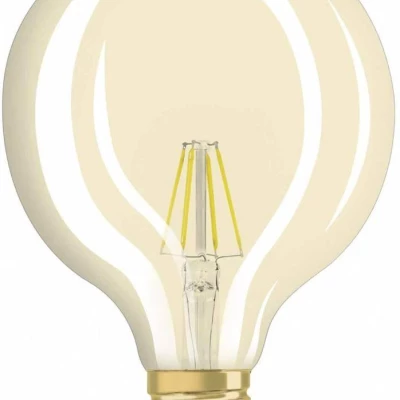 LED filamentová vintage žárovka - E27, G125, 4W, 2400K (teplá bílá)