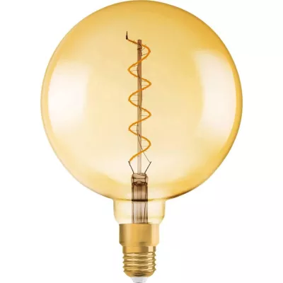 Filamentová retro LED žárovka - E27, G200, 4,5W, 2000K (teplá bílá)