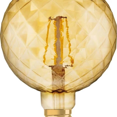 Filamentová retro LED žárovka - E27, 5W, 2500K (teplá bílá)