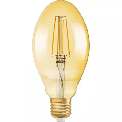 Filamentová LED vintage žárovka - E27, P40, 5W, 2500K (teplá bílá)