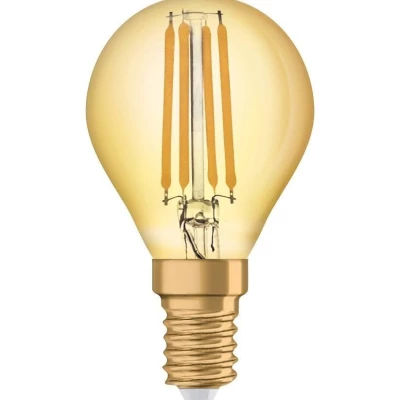 Vintage LED filamentová žárovka - E14, P45, 4W, 2400K (teplá bílá)