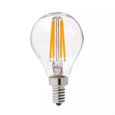 Filamentová LED žárovka - E14, P45, 4W, 3000K (teplá bílá)