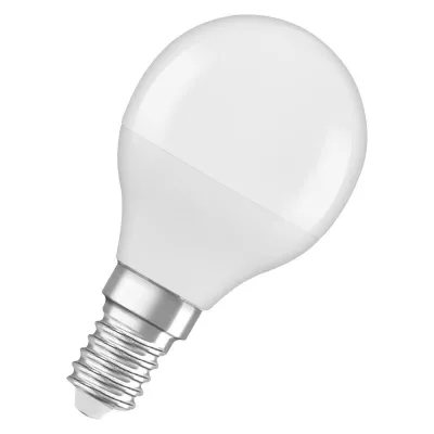 LED žárovka - E14, P45, 5,5W, 4000K (neutrální bílá)