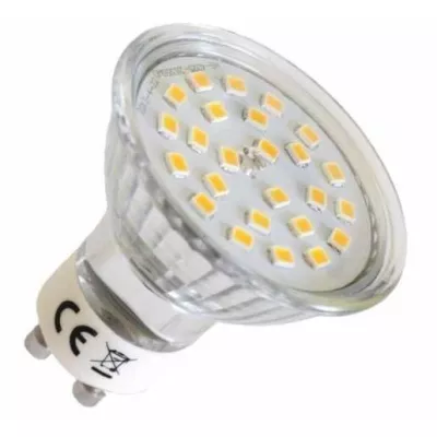 LED žárovka - GU10, 3W, 3000K (teplá bílá)