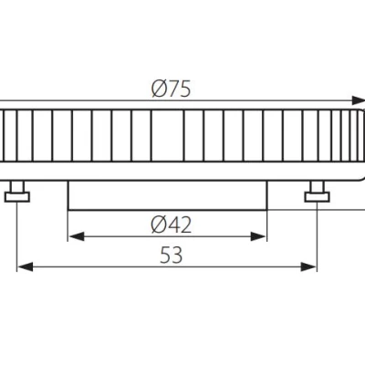 Úsporná CFL zářivka - GX53, 9W, studená bílá