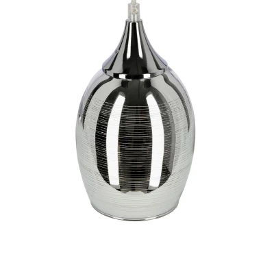 Závěsné moderní osvětlení MARINA - 1xE27, 60W, chromované