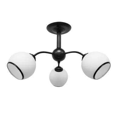 Moderní závěsné tříramenné svítidlo MARINEN - 3xE27, 40W, černé / bílé