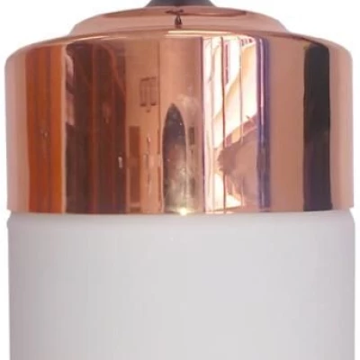 Moderní závěsné osvětlení MASALA - 1xE27, 60W, měděné / bílé