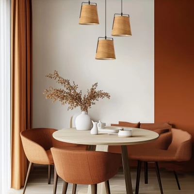 Závěsné osvětlení MILBURY - 1xE27, 40W, černé / žluté