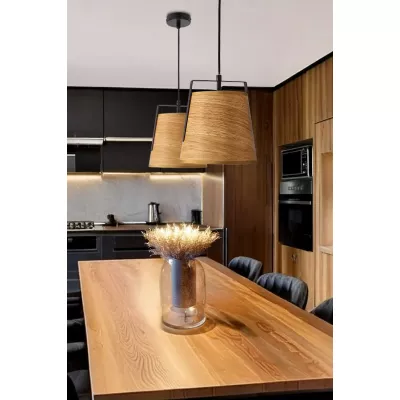 Závěsné osvětlení MILBURY - 1xE27, 40W, černé / žluté