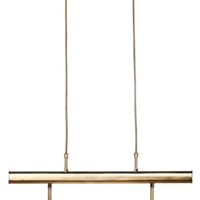 Závěsné osvětlení nad jídelní stůl MILONGA - 2xE27, 60W, patina / černé