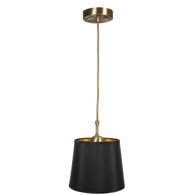 Moderní závěsné osvětlení MILONGA - 1xE27, 60W, patina / černé