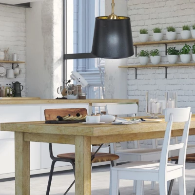 Moderní závěsné osvětlení MILONGA - 1xE27, 60W, patina / černé