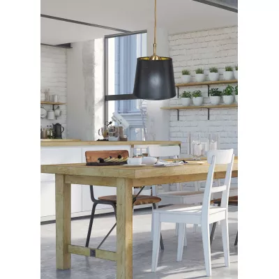 Moderní závěsné osvětlení MILONGA - 1xE27, 60W, patina / černé