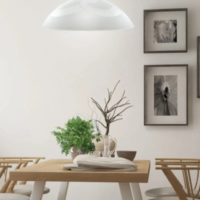 Závěsné moderní osvětlení MONTI - 1xE27, 60W, bílé