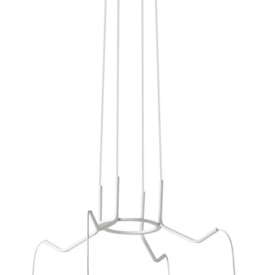 Závěsné designové osvětlení BASSO - 4xE27, 40W, matné bílé